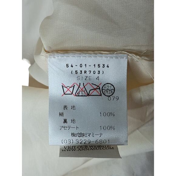 Anna Sui Size 4 Silk Pink Floral Sleeveless Tiered Ruffle Dress Boho Party” - Picture 13 of 13